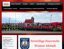 Tablet Screenshot of ffw-wismar-altstadt.de